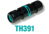 Разъем линейный 3-х контактный 2 ввода диаметр кабеля до 12 мм IP 68 TEETUBE