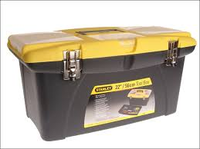 Ящик для инструментов 22 JUMBO пластмассовый с 2-мя съемными органайзерами в крышке, отсеком для отверточных вставок и мета
